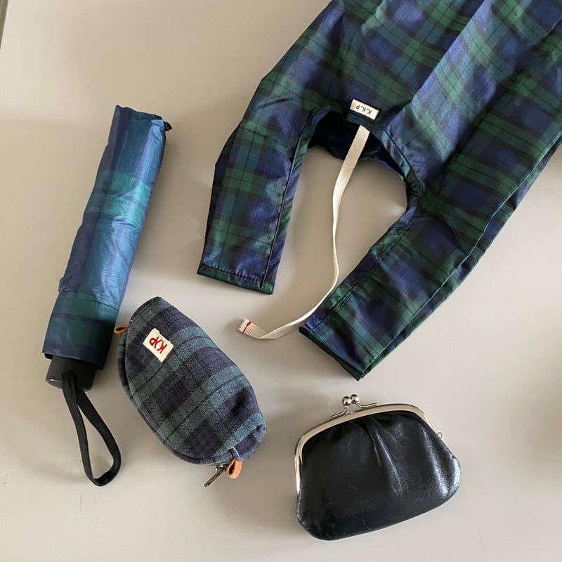 チェック柄エコバッグ thehighlights リュクスなエコバッグ 紺 緑 タータンチェック ○LYDIE-ECOBAG