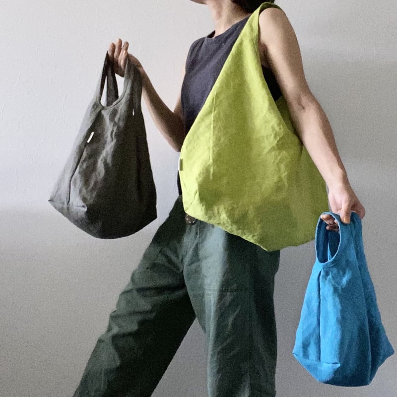 リネンのぽってりバッグ 中 8色 | K.K.P 