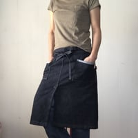 ふんわりポケットのサロンエプロンン  ショート
