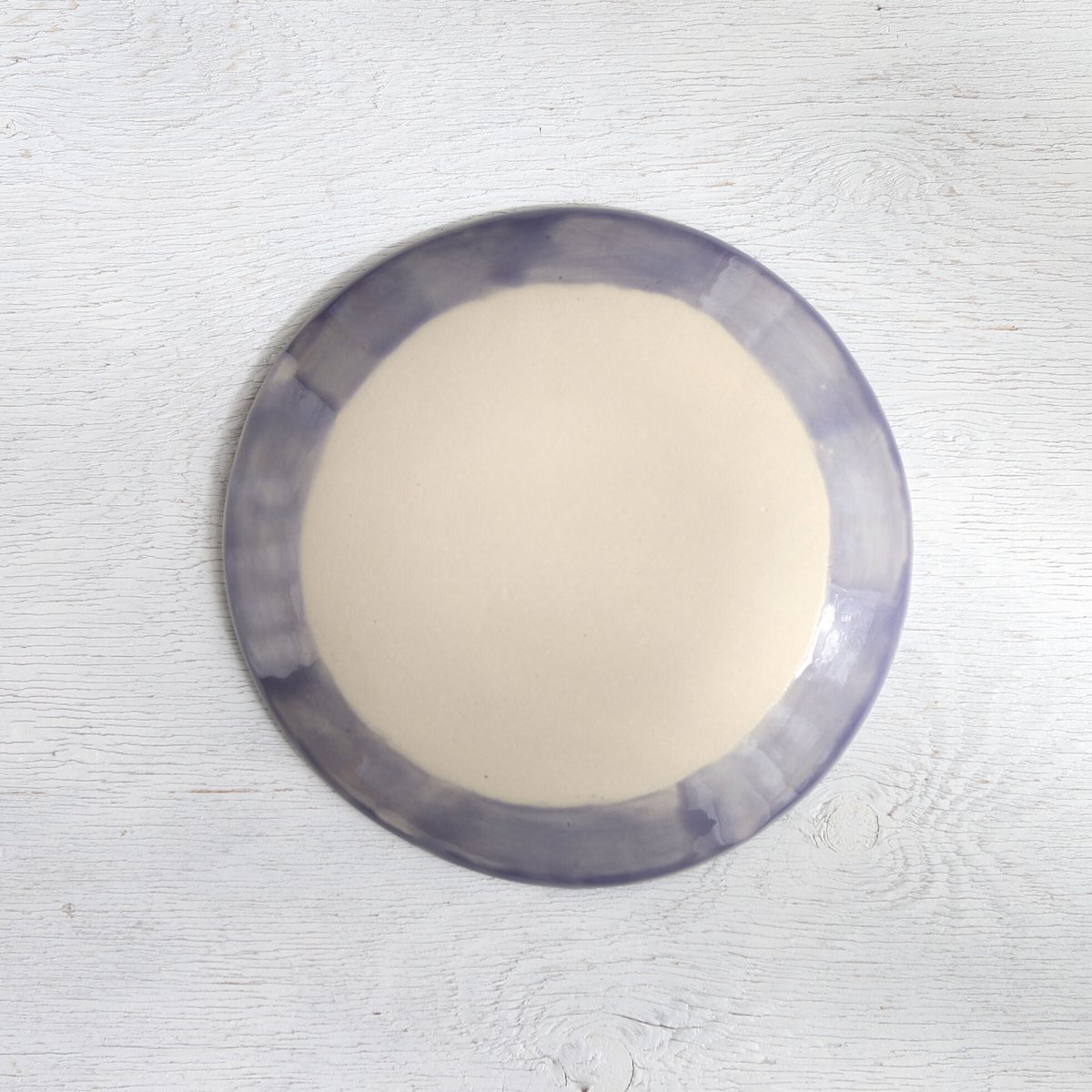 赤い金魚と青い水流紋のの色絵皿 | 春信工房 harunobukohboh