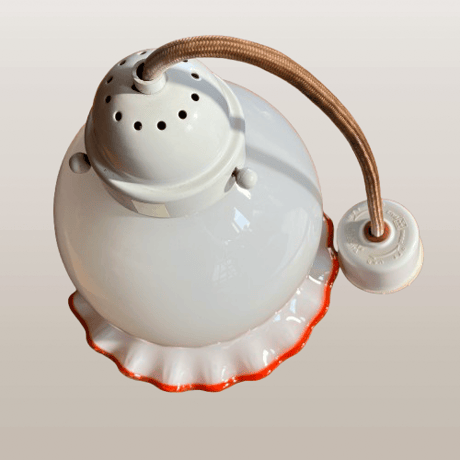 昭和 レトロ コイズミ ヒカリ照明器具 乳白色 硝子製 ペンダントライト