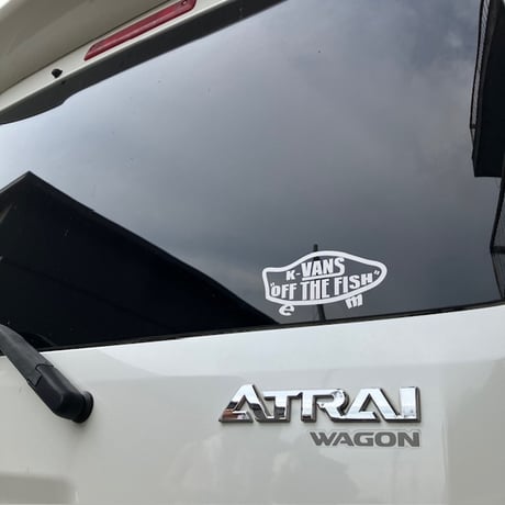 K-VANS ステッカー ホワイト［ES-11］