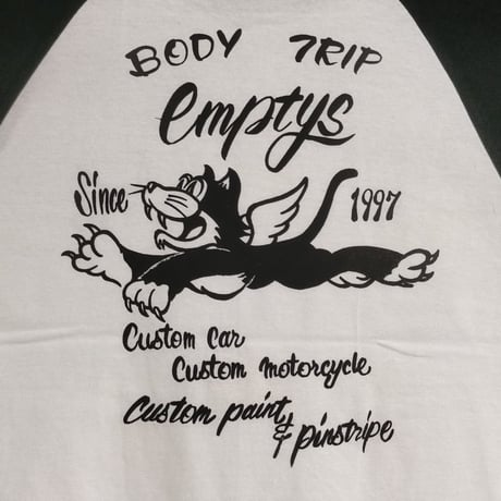 エンプティーズ オリジナル Flying Cat T-Shirt ［FCTWHBK］