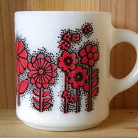 ミルクガラス HAZEL ATRAS Flower