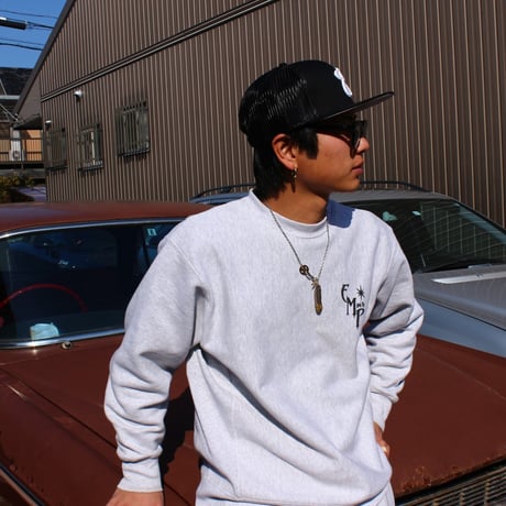 受注販売 エンプティーズ オリジナル スウェット シャツ 12oz ヘビーウエイト クルーネック アッシュ［SWEATSHIRT-01］