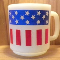 ミルクガラス Glasbake STARS＆STRIPES