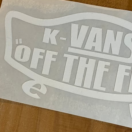 K-VANS ステッカー ホワイト［ES-11］