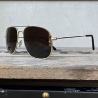 ヴィンテージ ティアドロップ サングラス ブラックレンズ