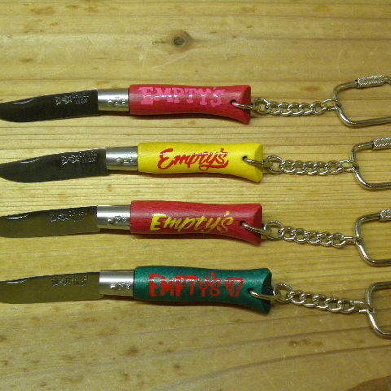 エンプティーズオリジナル オピネル ナイフ型キーホルダー レッド | EMPTYS