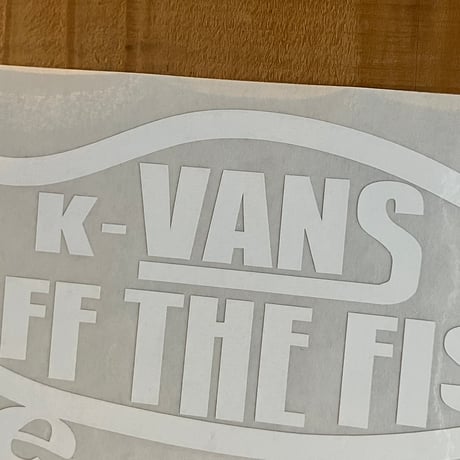 K-VANS ステッカー ホワイト［ES-11］