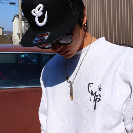 受注販売 エンプティーズ オリジナル スウェット シャツ 12oz ヘビーウエイト クルーネック アッシュ［SWEATSHIRT-01］
