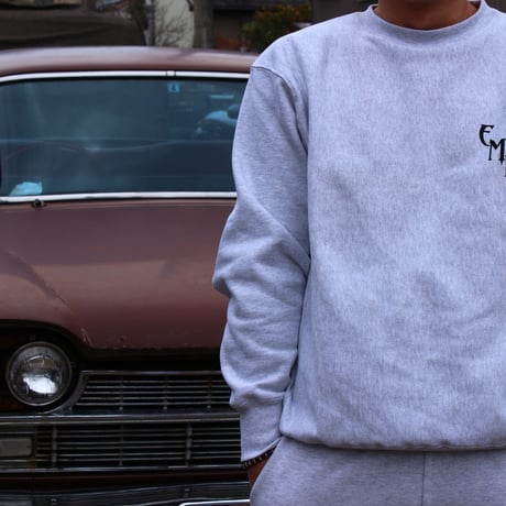 受注販売 エンプティーズ オリジナル スウェット シャツ 12oz ヘビーウエイト クルーネック アッシュ［SWEATSHIRT-01］