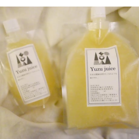 Yuzu juice　（自然栽培柚子100％果汁）