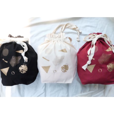 gift eco bag［m］white/black/red
