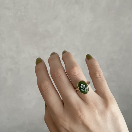 flower ring <green>
