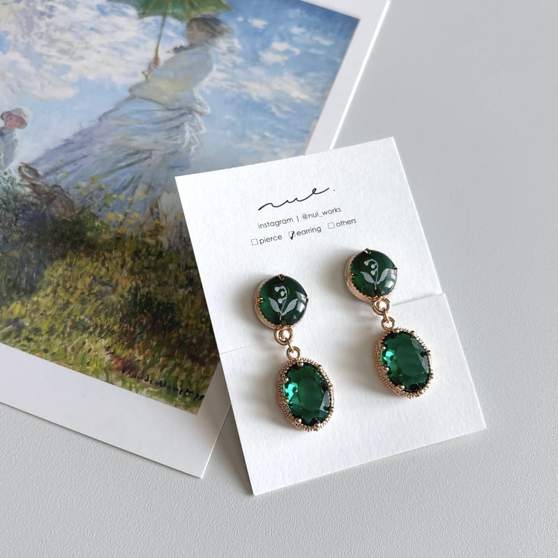 花とビーズ｜emerald | nul