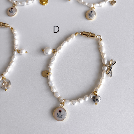 amulet - pearl bracelet