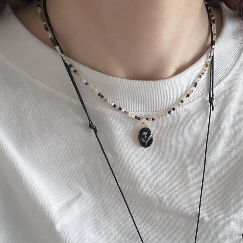 shell beads neckless | nul