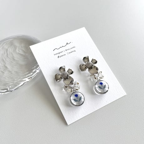 blue rose - silver