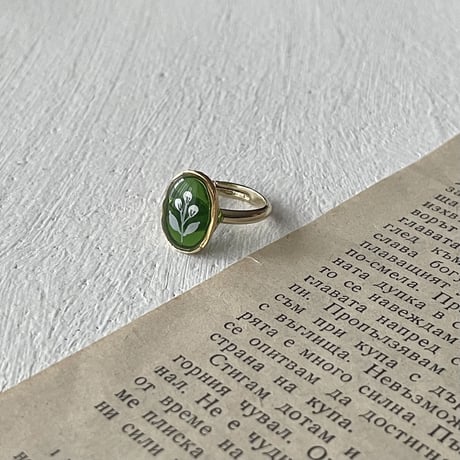 flower ring <green>