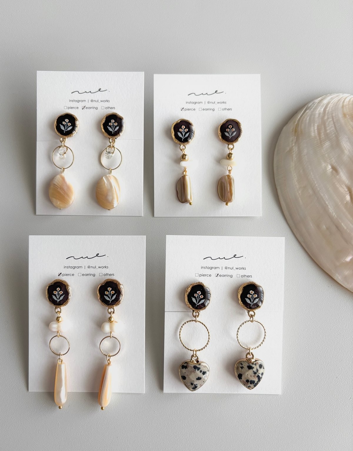 花とビーズ｜black coffee 03 | nul