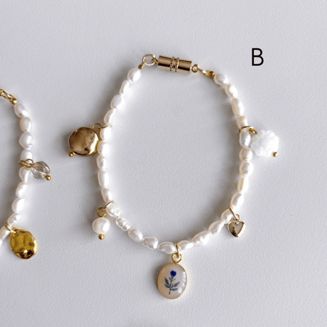 amulet - pearl bracelet