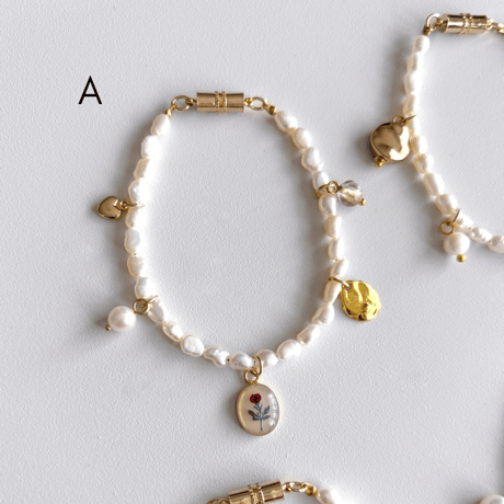 amulet - pearl bracelet