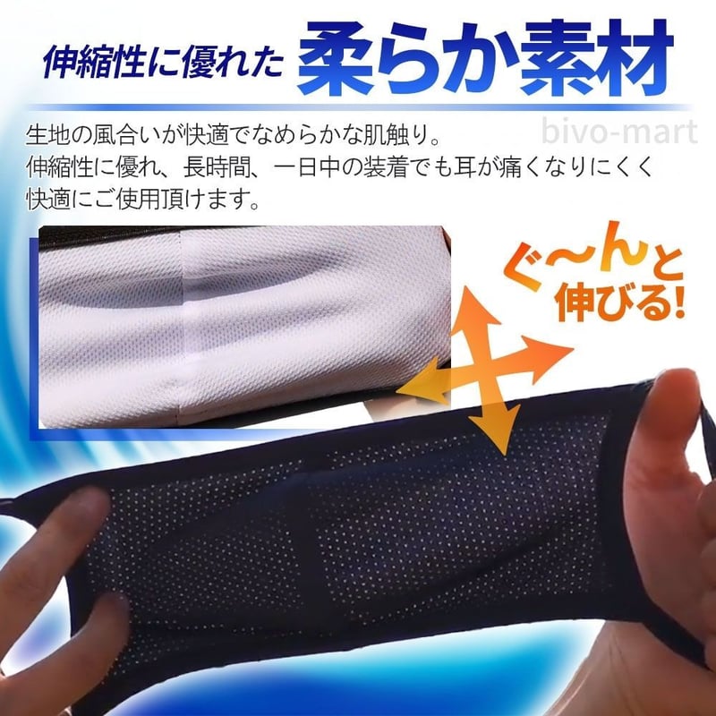 2枚セット スポーツマスク 夏用 メッシュ 冷感 洗える 立体 息苦しく
