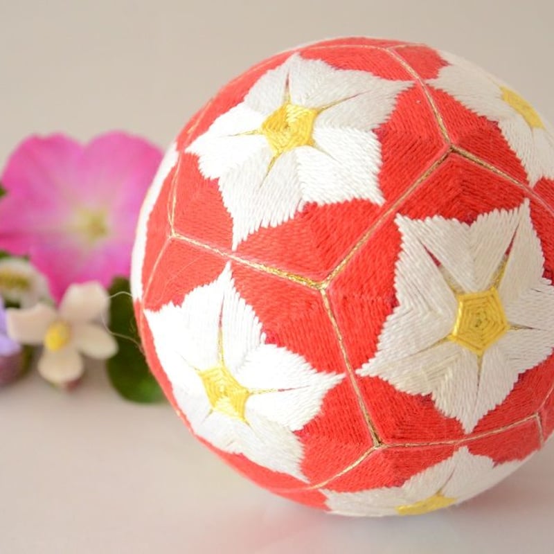 No.118 虹 てまり ひろかっ 手鞠 紫陽花 刺繍かたつむり