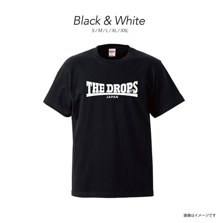 発泡プリント ロゴTシャツ(ブラック×ホワイト)