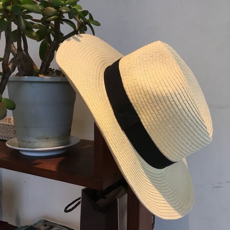 Paper  Braid  Hat/Yellow