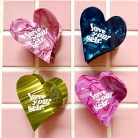 love yourself. ハートクリップ
