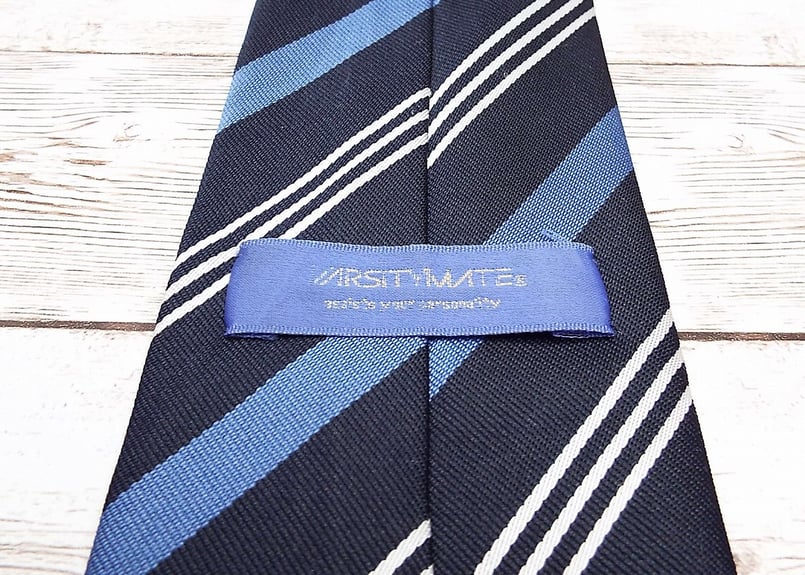 学生コスプレにも◎｜MRSITYMATE ストライプ柄ネクタイ（ネーム記載