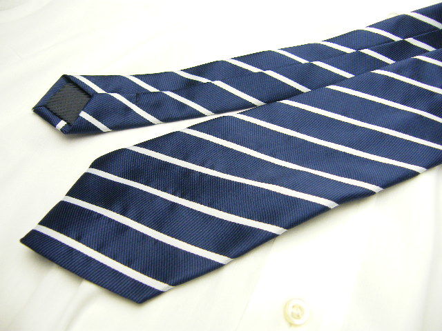 NINO PACOLI】綺麗系ブルーストライプネクタイ ポリエステル100
