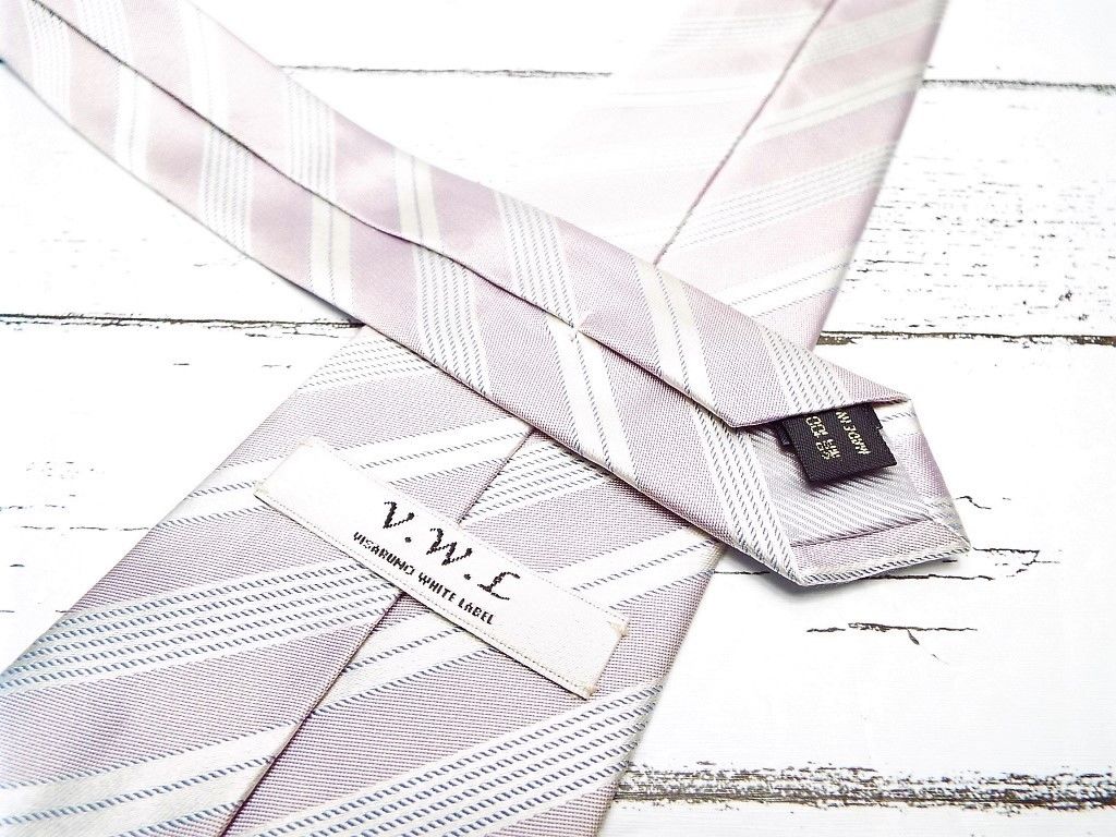 至高 極上ウール ピンクストライプ VERSACE ネクタイ ダブルスーツ XL