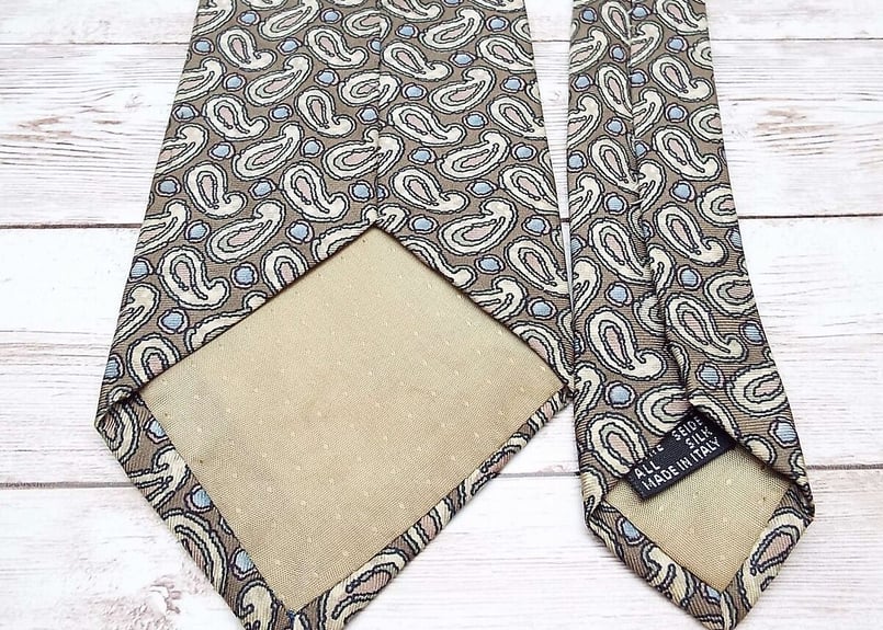 90年代ヴィンテージネクタイ】イタリア製 GUIA'S ペイズリー総柄