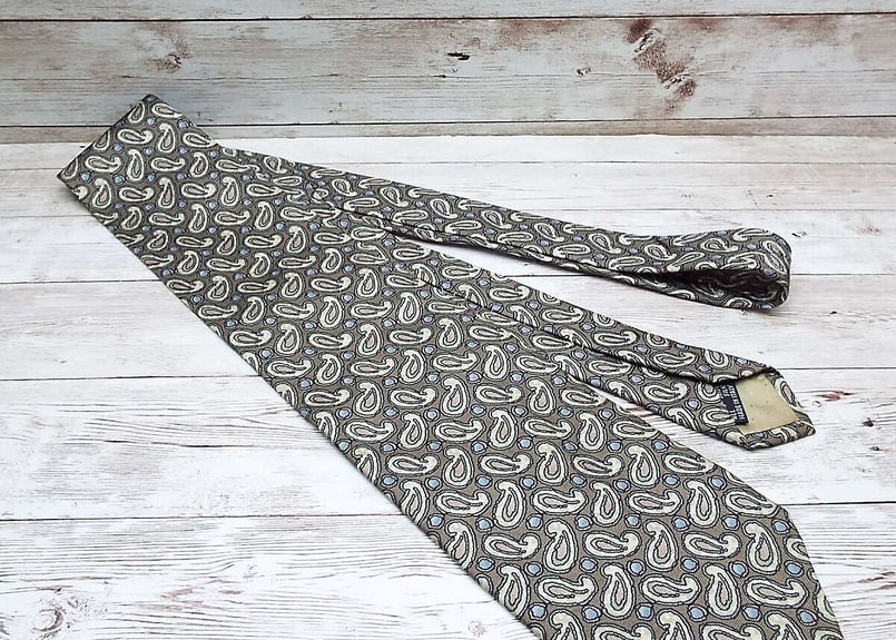 90年代ヴィンテージネクタイ】イタリア製 GUIA'S ペイズリー総柄