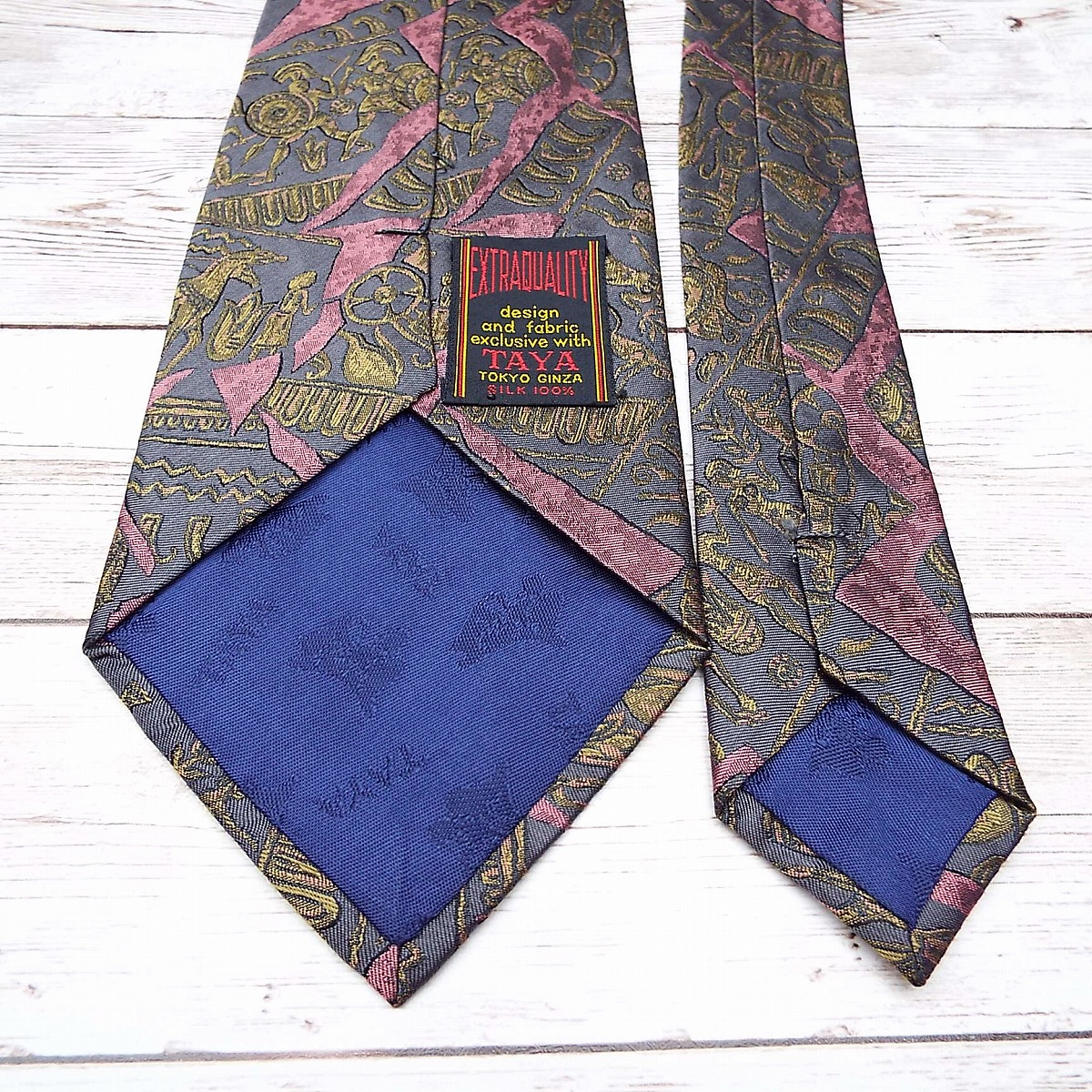 昭和レトロ【銀座田屋】GINZA TAYA est1905 エジプト 抽象模様