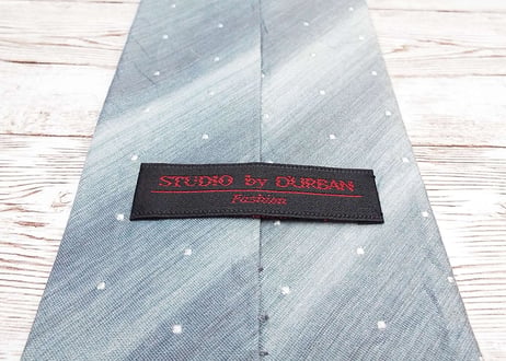 【ダーバンのシックなグラデーションデザイン】STUDIO by DURBAN シャドーストライプ・ドット柄ネクタイ ライトグリーン・シルバーラメ 緑銀 15000996