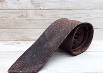 透かし模様が入ったワイドタイ｜Stllook 東レ シルック使用 ストライプ