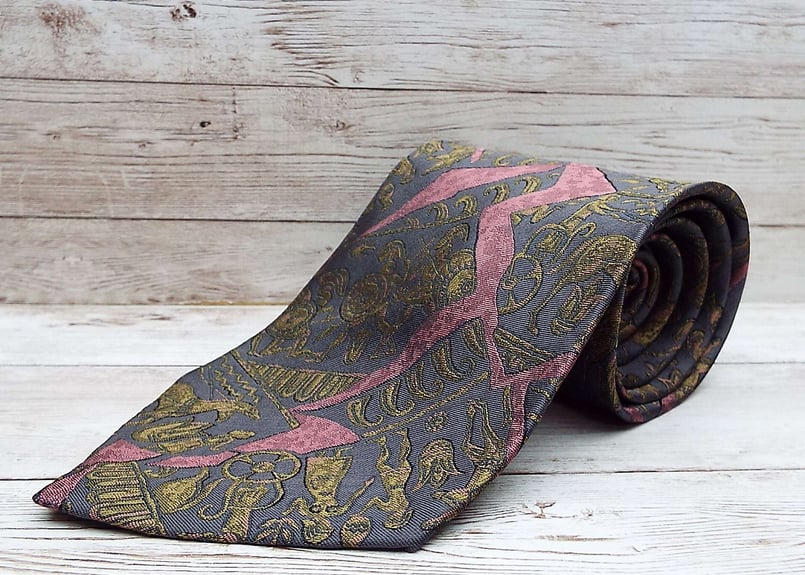 昭和レトロ【銀座田屋】GINZA TAYA est1905 エジプト 抽象模様