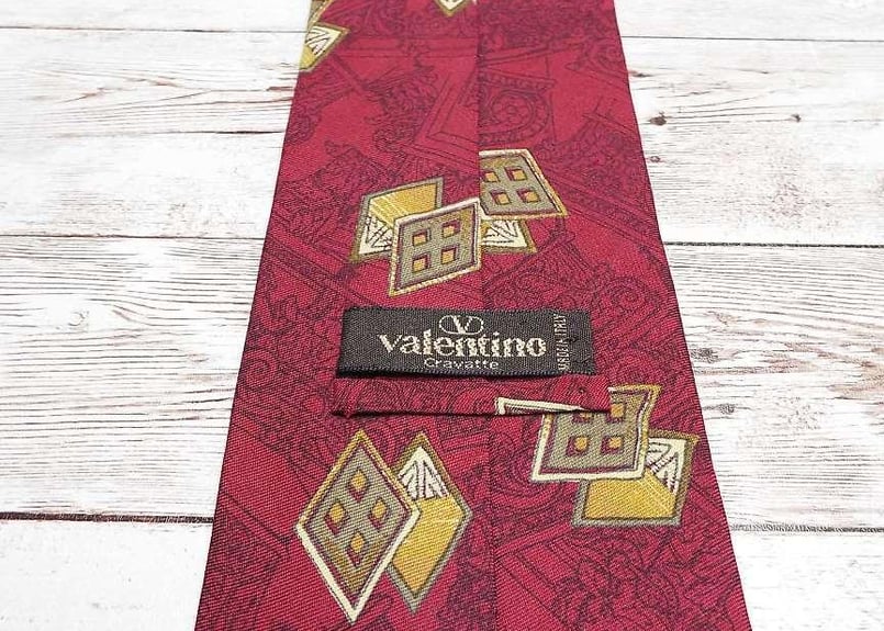 ◎ヴィンテージネクタイ◎イタリア製 Valentino バレンティノ デザイン