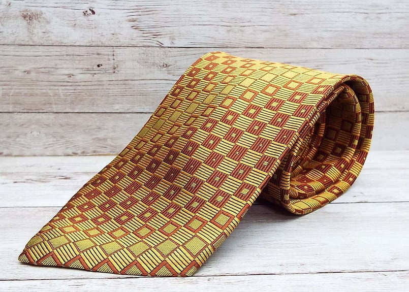 希少ネクタイ 希少【GACKT着】ユリ柄 紋章 ネクタイ 希少【GACKT着