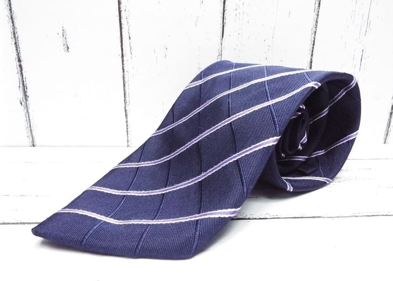 基本のストライプネクタイ】GSIクレオス扱い クロスストライプ柄