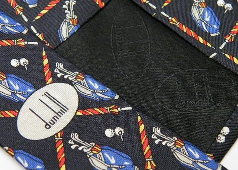 ゴルフ好きな方にも◎】イタリア製 ダンヒル（Dunhill）ゴルフ柄総柄