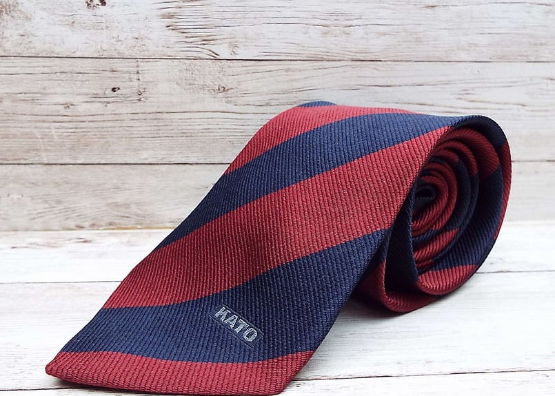 企業ネクタイ｜KATO（カトウ）ゴロ入り（アラ商事扱い）ワイドレジ