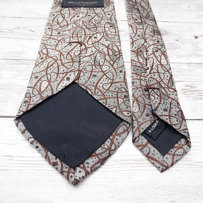 昭和レトロネクタイ】Mr.JUNKO コシノジュンコ 幾何学模様 総柄