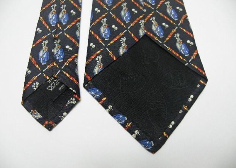 ゴルフ好きな方にも◎】イタリア製 ダンヒル（Dunhill）ゴルフ柄総柄