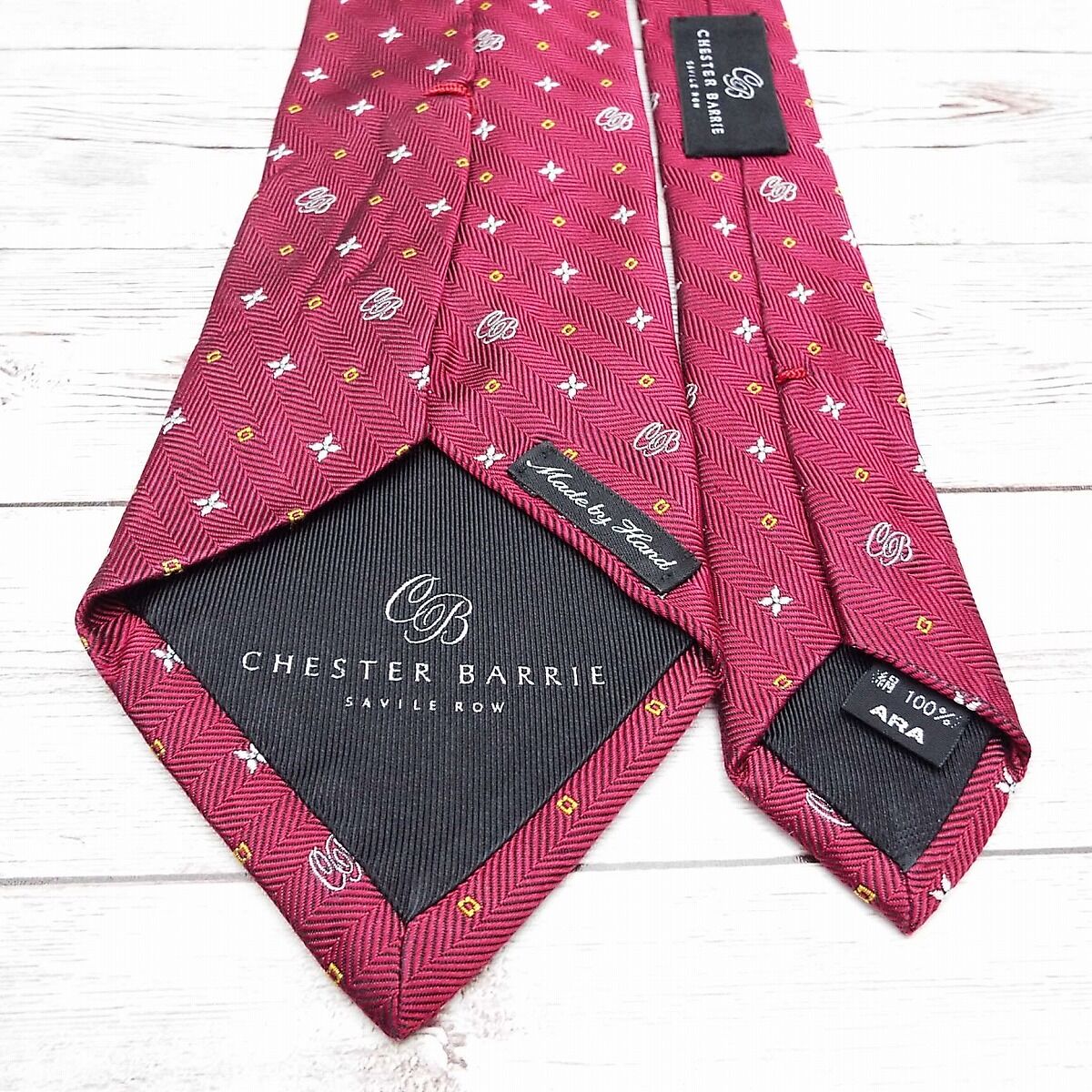 威風堂々の高級ネクタイ】CHESTER BARRIE チェスターバリー（アラ商事 