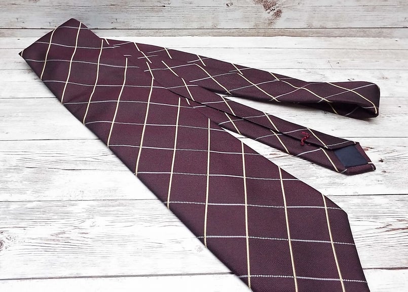 ディオール　ネクタイ　ストライプ ドット　チェック　ブラウン　茶色 ディオール ネクタイ ストライプ ドット チェック ブラウン 茶色